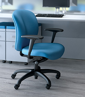 Knack task chair, SitOnIt Seating Pop Electric Blue 