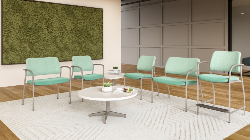 Hip high best sale waiting room chairs