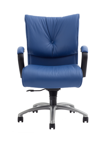SitOnIt Seating, Executive, Glove is a luxurious leadership chair that combines pillow-top padding with classic tufted